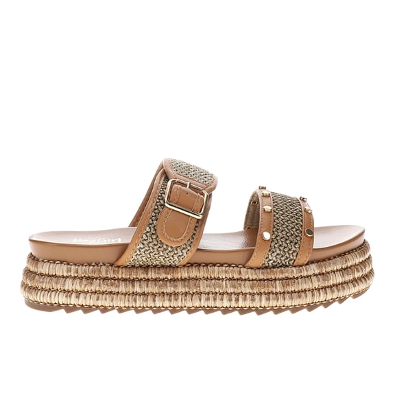 Corkys Womens Walk Of Shame Studded Platform Slide Casual Shoes