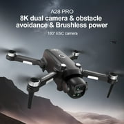 HNZENBW A28 Multifunctional RC Drones with Camera for Kid Adults,Electrically Adjustable Dual Camera for 8K HD,Optical Flow Hover & Avoidance
