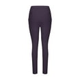 thumbnail image 5 of LMOIPLI Women's Solid Color Lightweight Long Pants Sports Jogger Fashion Summer Clothes Yoga Leggings Slim Vintage Yoga Leggings Elastic High Waist Purple XXL, 5 of 7