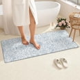 thumbnail image 4 of Pioneer Flower Floral Print Pattern Bathroom Rugs Mat, Non Slip Microfiber Bathroom Rug with Rubber Backing, Soft Mats for Bathroom Floor Tub Shower, 24"x60", 4 of 5