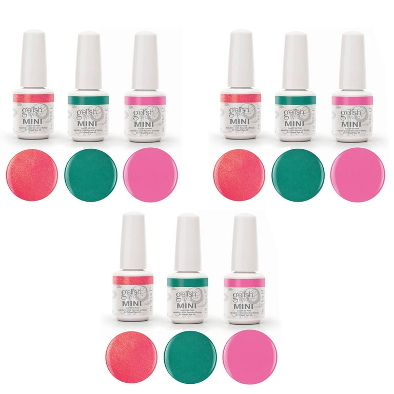 Gelish Neon UV LED Soak Off Gel Nail Polish Street Beat Collection (3 Pack)  