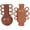 Orange Solid Round S/2 11", 12"H, variant on CosmoLiving by Cosmopolitan 8"W, 10"H Geometric Multi Colored Ceramic Vase with Varying Shapes and Wavy Handles, Set of 2