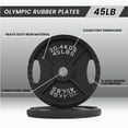thumbnail image 3 of BalanceFrom Classic Cast Iron Weight Plates for Strength Training, 2-Inch, 45-Pound, Pair, 3 of 7