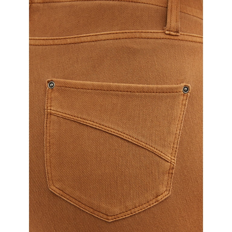 Brown jeggings walmart sales