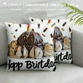thumbnail image 3 of Autua Ice Cream Chocolate Syrup Graphic Decorative Pillow Cover for Home Couch Living Room Sofa, Birthday Gift, Short Plush Material, 1PC 24x24in, 3 of 5