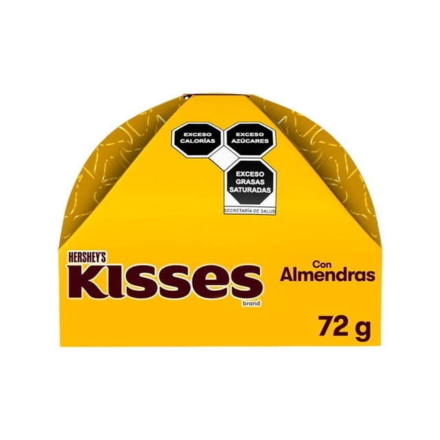 Chocolate con leche Hershey's Kisses Secret sabor almendra 72 g