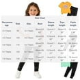 thumbnail image 2 of ITSAME Girls Outfit 2-Piece, Round Neck Bow Printed Top and Casual Pants Summer Casual Fashion Set for Kids White Size 2-3T, 2 of 5