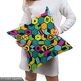thumbnail image 4 of Ambesonne Colorful Fabric by the Yard Upholstery, Hexagonal Geometric, 3 Yards, Multicolor, 4 of 4