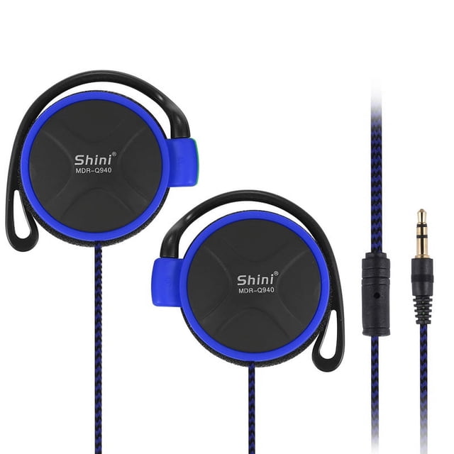 Auriculares supraurales con graves potentes, para MP3/MP4, portátiles, deportivos, de cable grueso