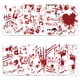 thumbnail image 1 of Xihbxyly Postal de Papel de Halloween, Diseño de Huella de Mano Sangrienta, Decoración de Fiesta Espeluznante, Decoración Versátil de Halloween, Fácil de Colgar, Juego de 12 Piezas, Ambiente de Fiest, 1 of 6