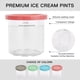 thumbnail image 4 of Dulces placeres simplificados: Repuestos de pintas Ninja CREAMi, paquete de 4, recipientes transparentes de 16 oz con tapas herméticas, para creaciones de helado en la cocina, 4 of 5