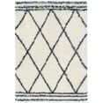 thumbnail image 3 of Well Woven Sadoneh Ivory Super Thick Tribal Diamonds Shag Area Rug 3x5 (3'11" x 5'3"), 3 of 7