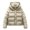 GY1, variant on Winter Hooded Jacket Short Quilted Coat Lightweight Warm Outerwear Fashionable Casual Women'S Parkas Red Xl