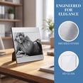 thumbnail image 2 of Unique Bargains Metal Picture Frame Premium Memorial Photo Frame Horizontal Silver 5" x 7", 2 of 8