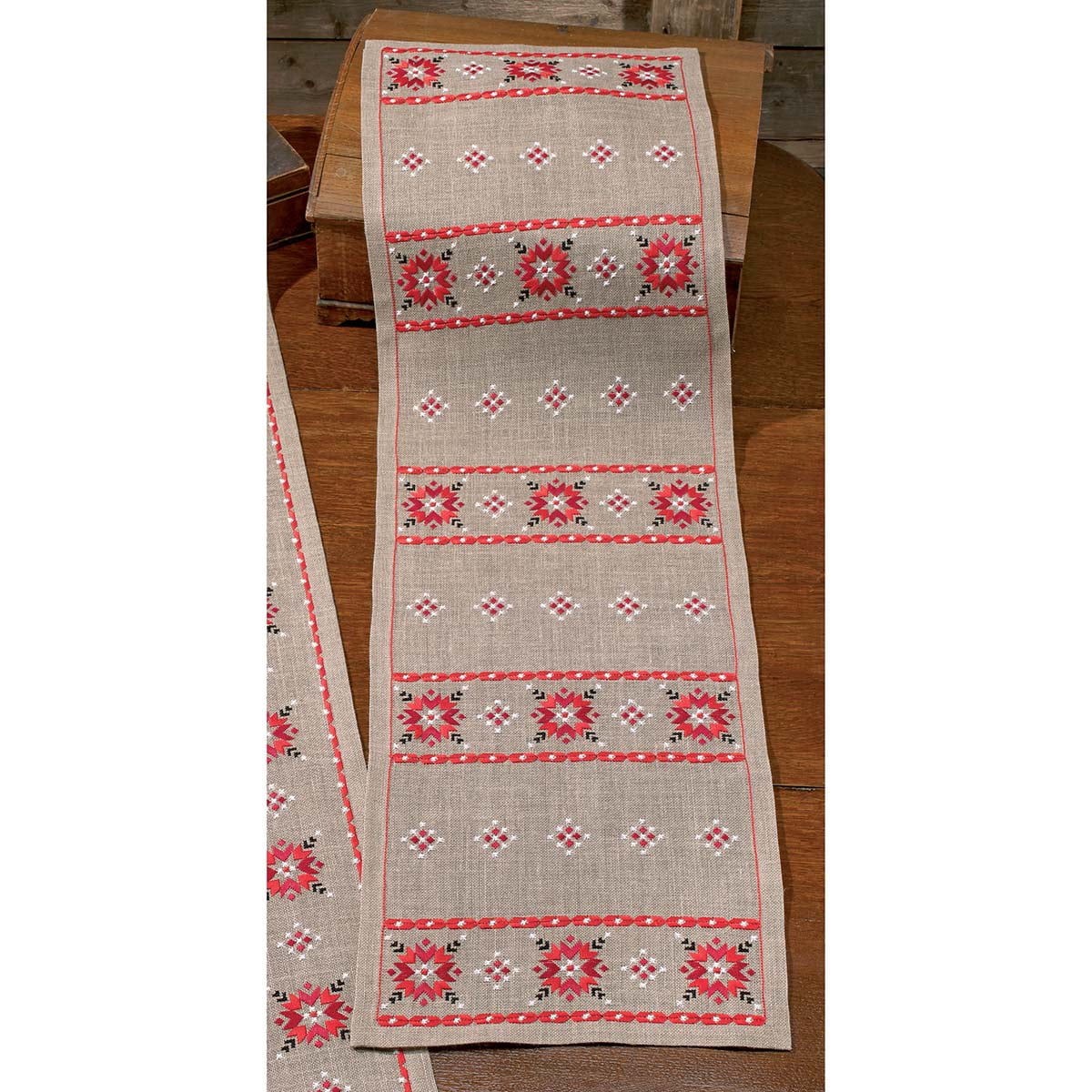 Permin® Scandinavian Christmas Table Runner Counted CrossStitch Kit
