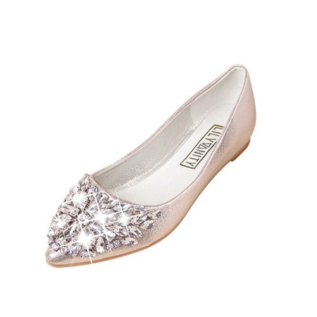 

Babysbule Womens Shoes Clearance Women s Pointed Toe Ladise Shoes Casual Low Heel Flat Shoes