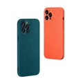 thumbnail image 4 of Rugged Case for iPhone 14 6.1" 2022 Release, Nylon Skin & PC Shell Back & Soft TPU Bumper Screen & Lens Protection Anti-scratch Shockproof Simple Design Ultra-thin Cover, Cyan, 4 of 8