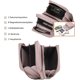 thumbnail image 5 of Bolso Bandolera Pequeño para Teléfono Móvil, Bolso Bandolera Pequeño para Mujer, Bolso Bandolera de Cuero PU, Bolso para Teléfono Móvil con Pasaporte y Ranura para Tarjetas, Correa para Hombro, 5 of 6