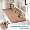 thumbnail image 2 of DEXTRUS Countryside Allure Vanity Set with Light-Variable Mirror and Versatile Shelves, White, 2 of 6