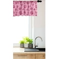 thumbnail image 3 of Ambesonne Roses Window Valance, Pink Tones Monochrome Flowers, 54" X 18", Pink Raspberry, 3 of 3