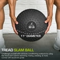 thumbnail image 5 of ProsourceFit Tread Slam Medicine Balls w/ Ultra Grip for Weighted Workouts, 50 lb, 5 of 6
