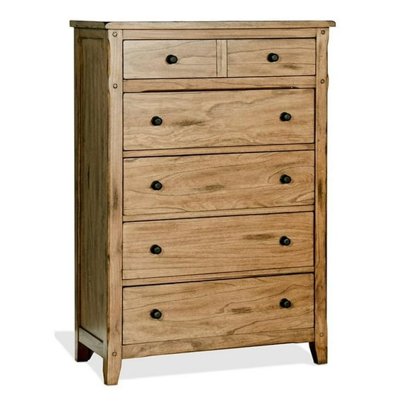 Sunny Designs Sedona 37.5" Petite Traditional Wood Chest in Rustic Oak