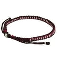 thumbnail image 3 of NOVICA Silver accent braided bracelet, 'Bringing Friendship in Magenta', 3 of 7