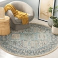 thumbnail image 2 of SAFAVIEH Metro Azalea Medallion Area Rug, Teal/Blue, 6' x 6' Round, 2 of 10