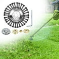 thumbnail image 1 of Steel Wire Steel Wire Rotary Brush Cutter Grass Rust Removal Rotary Brush Joint for Mower, Loggers, ers 10inch, 1 of 10