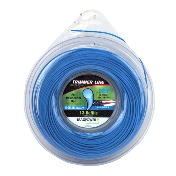 Maxpower 333265 300 ft. Residential Grade Round Trimmer Line, Blue
