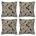 thumbnail image 2 of Halloween Throw Pillow Covers, halloween elements pumpkins Square Pillow Cases with Invisible Zipper for Halloween Decorations, Farmhouse Halloween Decor 18x18, 2 of 7