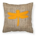 thumbnail image 2 of Carolines Treasures BB1062-BL-BN-PW1818 Dragonfly Burlap and Brown   Canvas Fabric Decorative Pillow BB1062 18H x18W, 2 of 2