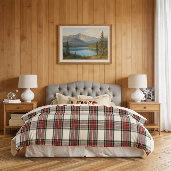 Shengchao Trade Full Adjustable Headboard – Linen Upholstered, Button Tufted, Dove Gray for Bedroom