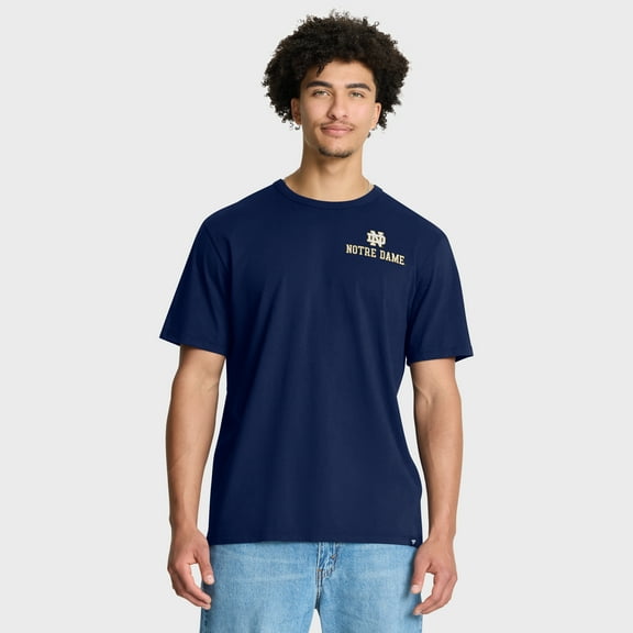 Men's Fanatics Navy Notre Dame Fighting Irish Quad Legacy T-Shirt