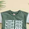 thumbnail image 6 of MHZLDYZ Toddler Boy Toddler Boys Short Sleeve Letter Prints T Shirt Tops Shorts Child Kids Set&Outfits Baby Boy Clothes Boys Summer Outfits(Green,100), 6 of 6