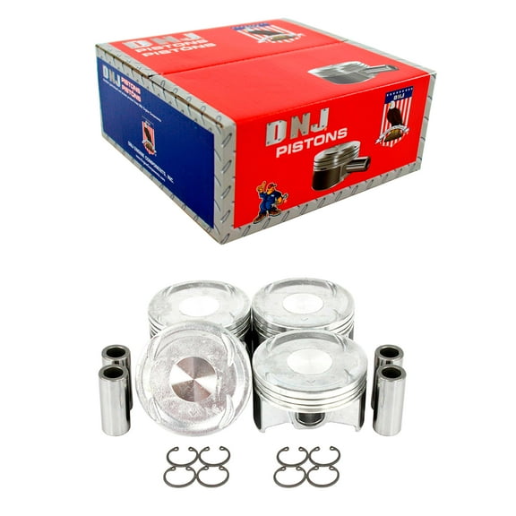 DNJ P227 Standard Complete Piston Set Fits Cars & Trucks 02-06 Honda CR-V 2.4L L4 DOHC 16v