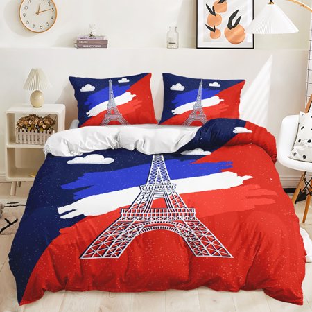 Hosima 3 Piece 3D Digital Printed Duvet Cover Full Size Bedroom Decorative Bedding Set,DEL07-Full