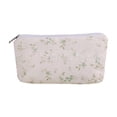 thumbnail image 2 of Hyknon Aesthetic Pencil Case for Women, Cute Floral Zipper Pencil Pouch with Lace, Large Capacity Pen Bag, Stationery Organizer for Office Classroom Storage Supplies, 2 of 6