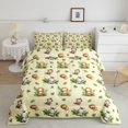 thumbnail image 2 of Homewish Lovely Lions Monkey Queen Comforter Set,Zoo Animal Zebra Bedding Sets,Yellow Green Bedding Comforter Set For Boys Teens，Luxury Bedroom Decor Reversible,3-Piece, 2 of 8