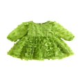 thumbnail image 1 of AMERTEER Robe de Princesse pour Bébé Fille Élégante Papillon Manches Longues Robe de Fête pour Tout-Petit, 1 of 7