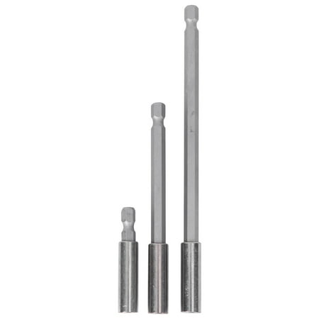 

3 Pcs Magnetic Bit Extensions Set Hex Quick Release Heavy Duty Screwdriver Extension Bit Holder 50mm 100mm 150mm