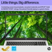 HP 15.6 HD Chromebook Laptop, Intel Pentium Silver N6000, 8GB RAM, 128GB eMMC, Mineral Silver, 15a-na0058wm