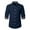 Navy, variant on YABCSAZ Mens Oxford Shirt Long Sleeve Button Down Shirts Solid Color Regular Fit Shirt Tops Dress Shirts with Pocket