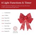 thumbnail image 4 of Lazos LED Decoraciones Navideñas para Interior Exterior (Grande) Rojo, 4 of 9