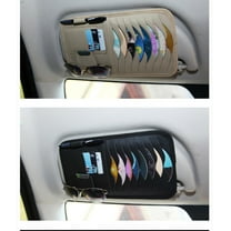 HONITANO Multipurpose Auto Visor Organizer for Driving In Car Organization 1Pack Beige 11.8x6.3x0.2in