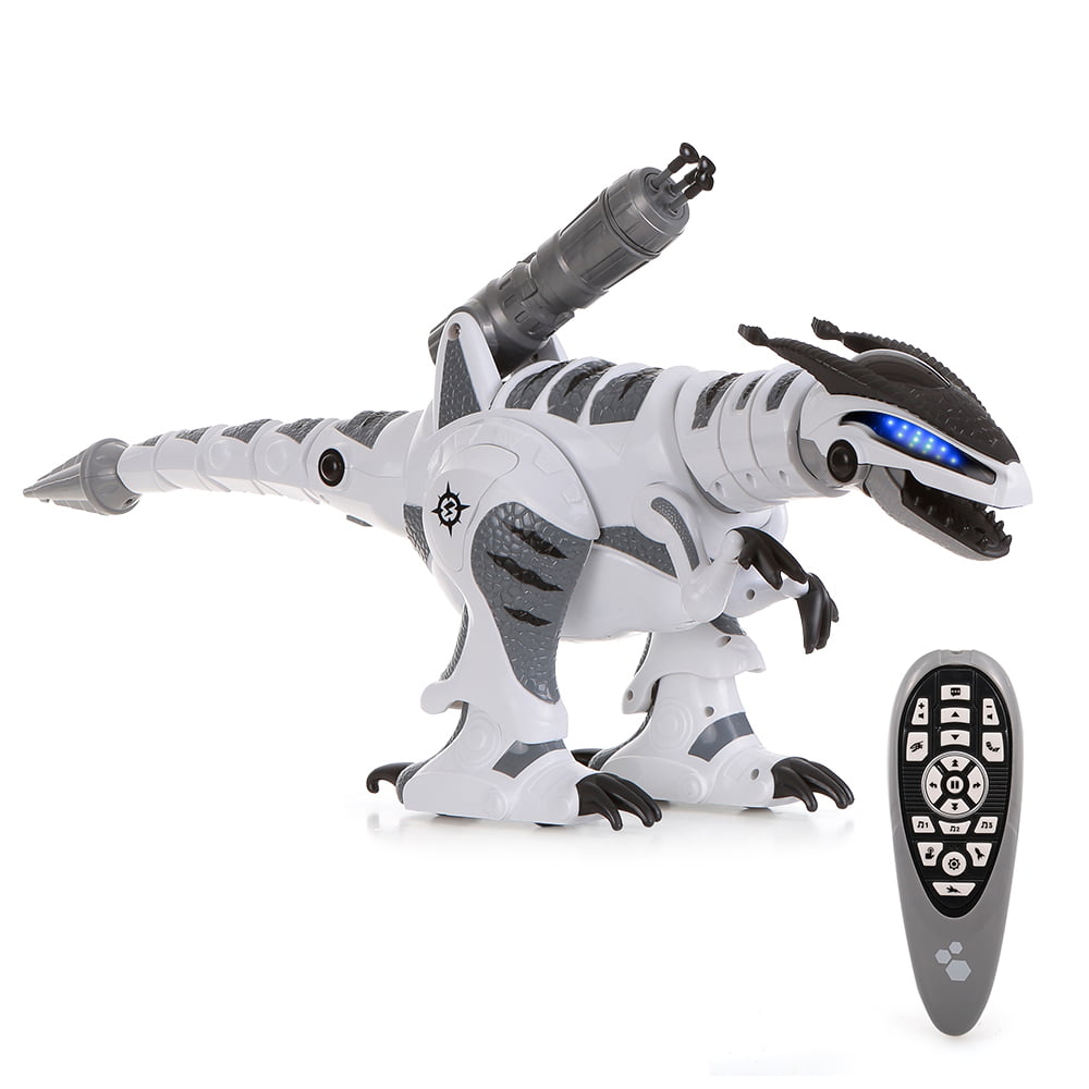 Kids 6 RC Toy Remote Control Walking Light Sound Dinosaur Brachiosaurus 17.5" 