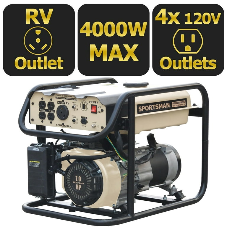 Sportsman Sandstorm Gasoline 4000 Watt Portable Generator Not CARB Approved