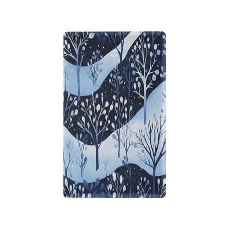 Switch Panel Switch Decoration 2.76x4.53x0.28 Inches Unused Outlet Cover Switch Plate Wall Plates Living Room Kitchen Bedroom Study Switches Blue Tree Pattern