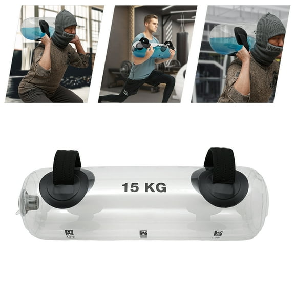 Wildnix Exercise Aqua Sandbag, Water-Filled Training Bag for Full-Body Workout, Portable,   33lbs Load Capacity, Includes Inflator and Comfortable Handles