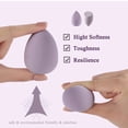 thumbnail image 4 of Beauty Makeup Sponge Powder Puff Teardrop Blender Foundation Sponge Set con Jar Gift Perfect Bottle Design Drift Bottle Macaron Makeup Egg MFZFUKR CPB-DE-LYY86-1, 4 of 5